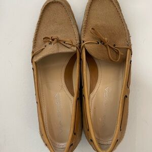 Via Spiga Camel Calf-hair and Leather Loafers for Women - Made in Italy 🇮🇹